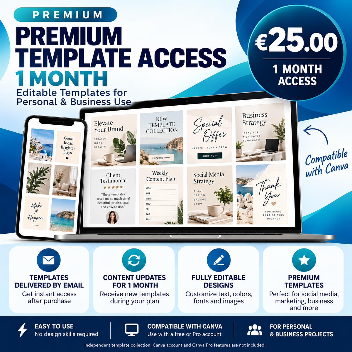 Premium Template 1 Month